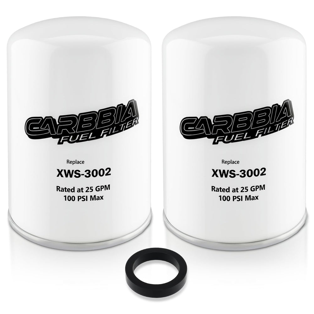 CARBBIA PF-3001 XWS-3002 front view showing both replacement elements and fitment