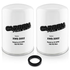 CARBBIA PF-3001 XWS-3002 front view showing both replacement elements and fitment