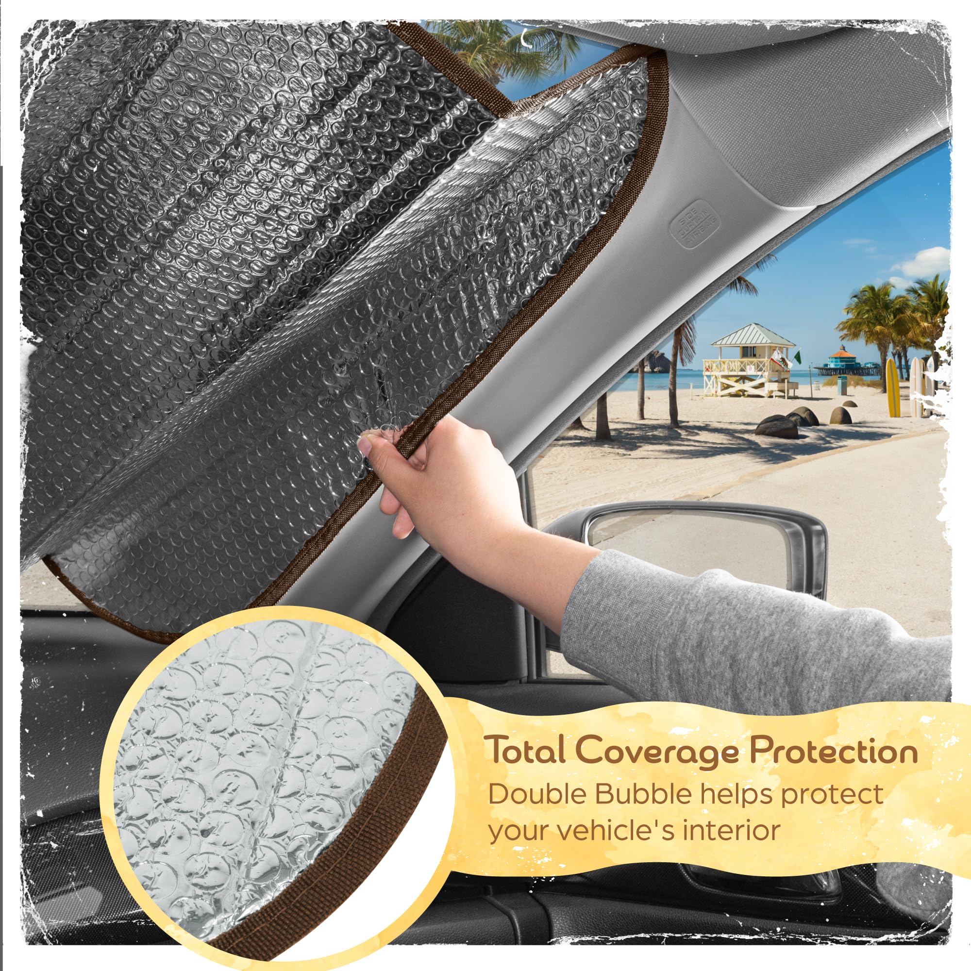 Carbella angle showing reinforced frame that preserves shape and improves durability