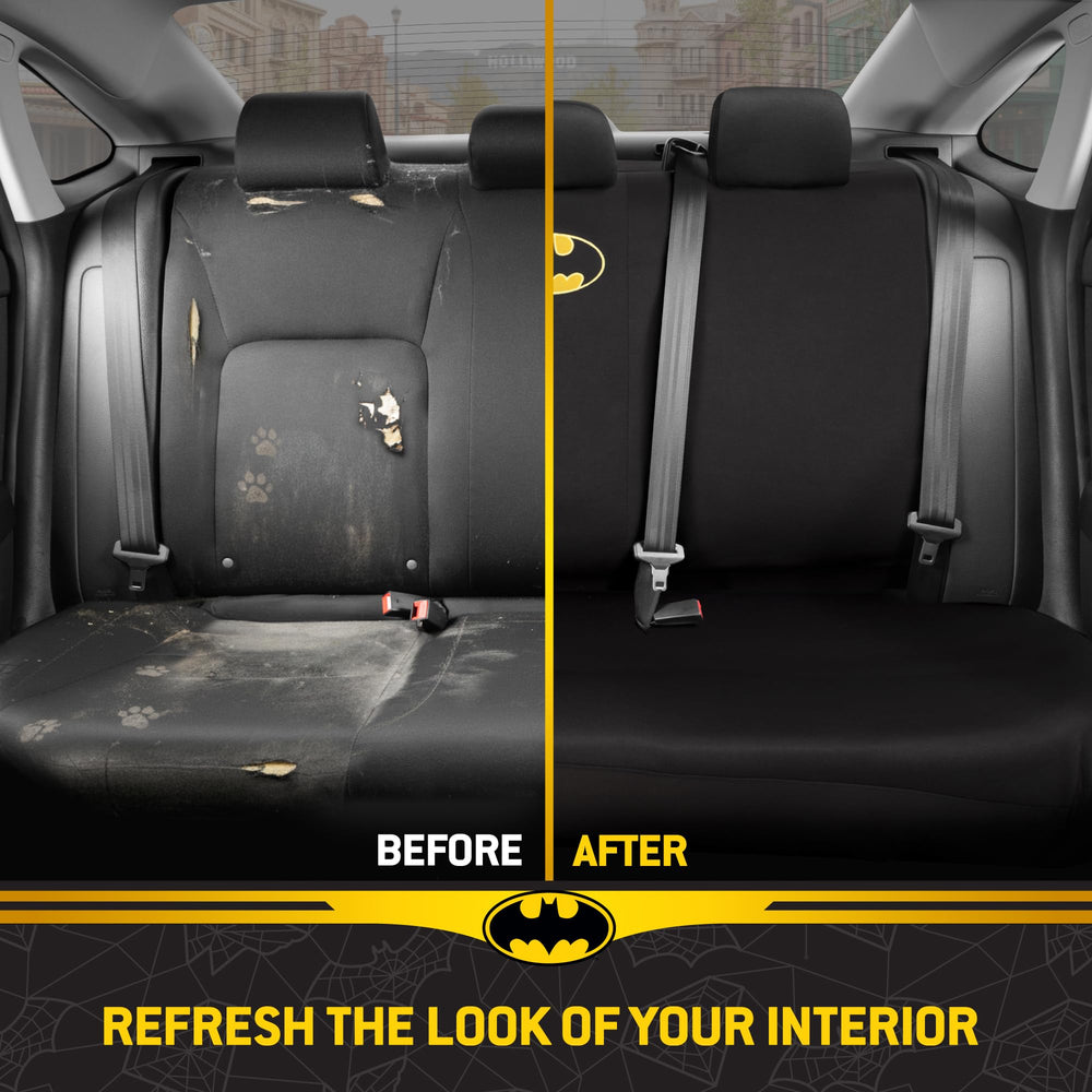 Carbella Batman airbag seam design demonstrating side airbag compatibility benefit