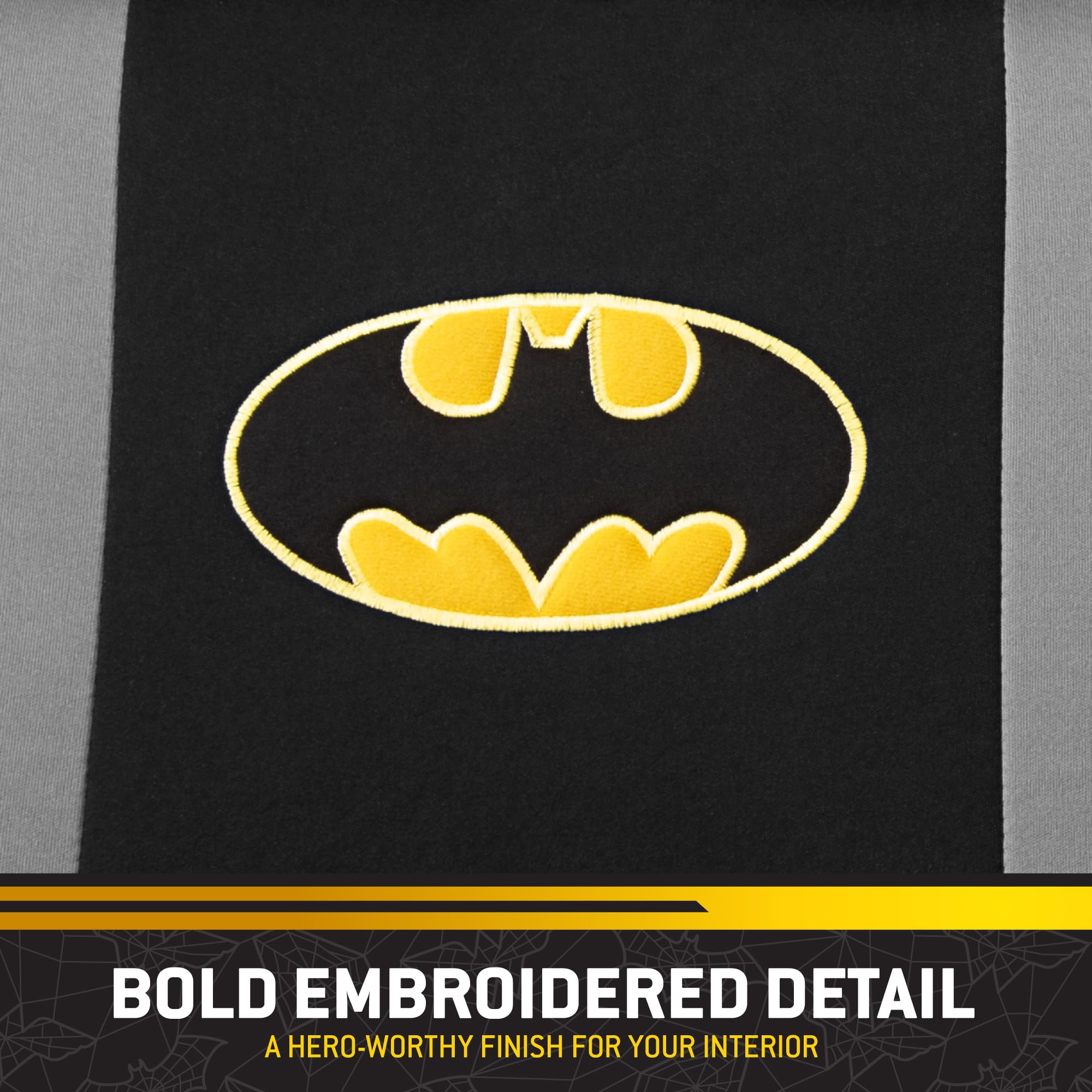 Carbella Batman size comparison with ruler showing universal-fit adaptability benefit