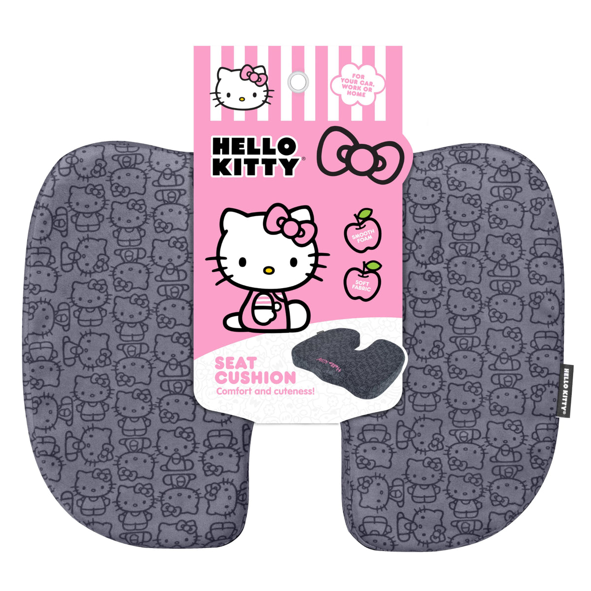 Carbella Hello Kitty front view cushion showing cute design and comfortable look
