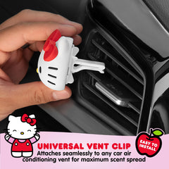 Carbella Hello Kitty installed on vent providing steady tropical fragrance