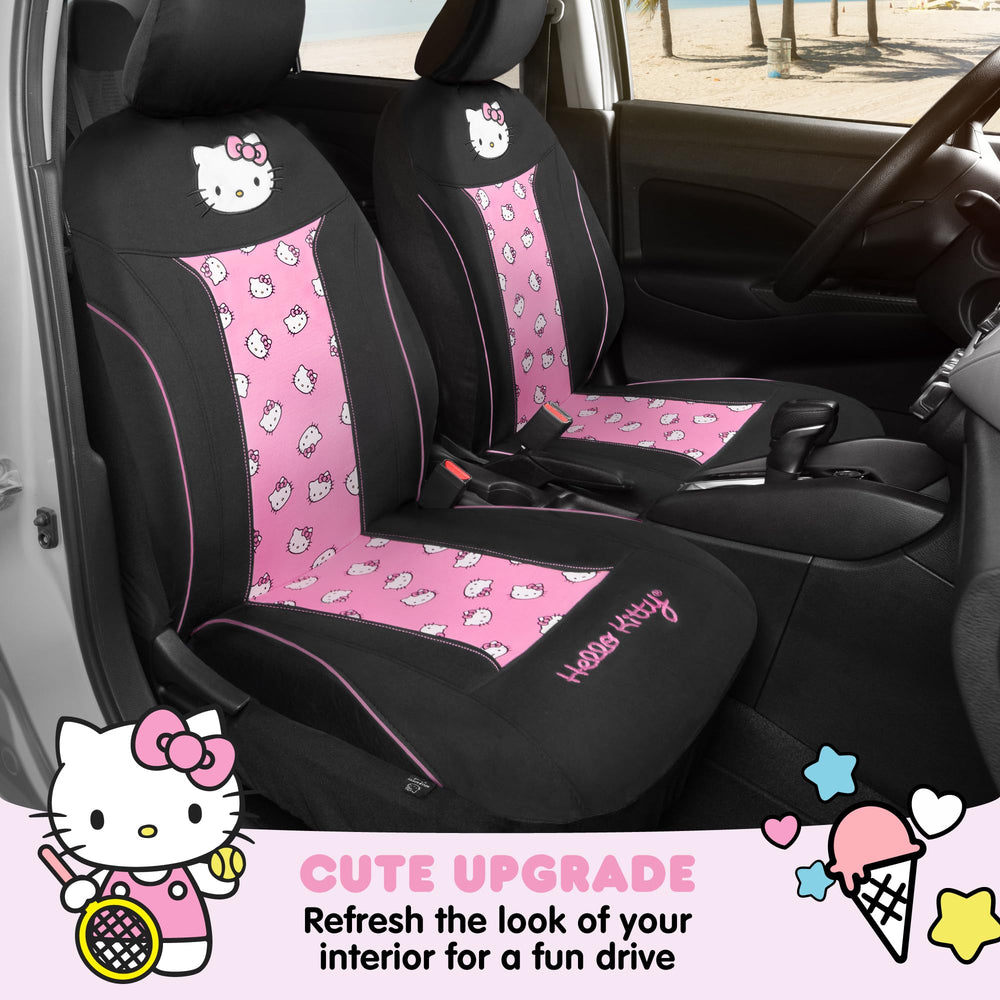 Carbella Hello Kitty installed on passenger seat enhancing cabin style