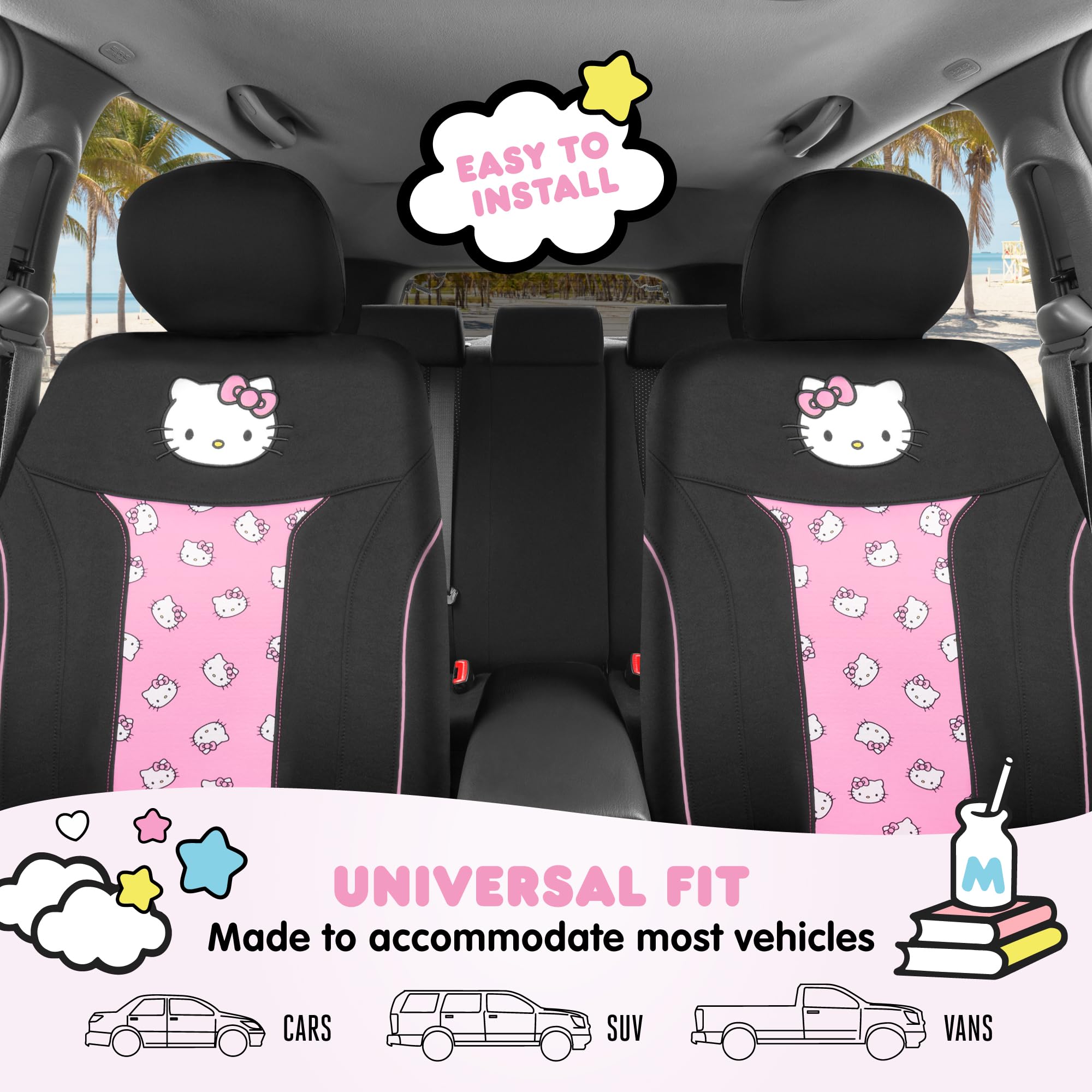 Carbella Hello Kitty folded material displaying softness and easy storage benefit