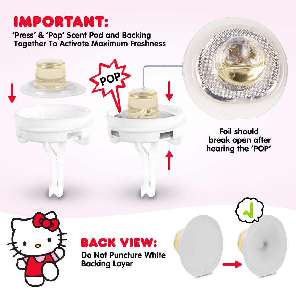 Carbella Hello Kitty next to phone for scale and compact convenience