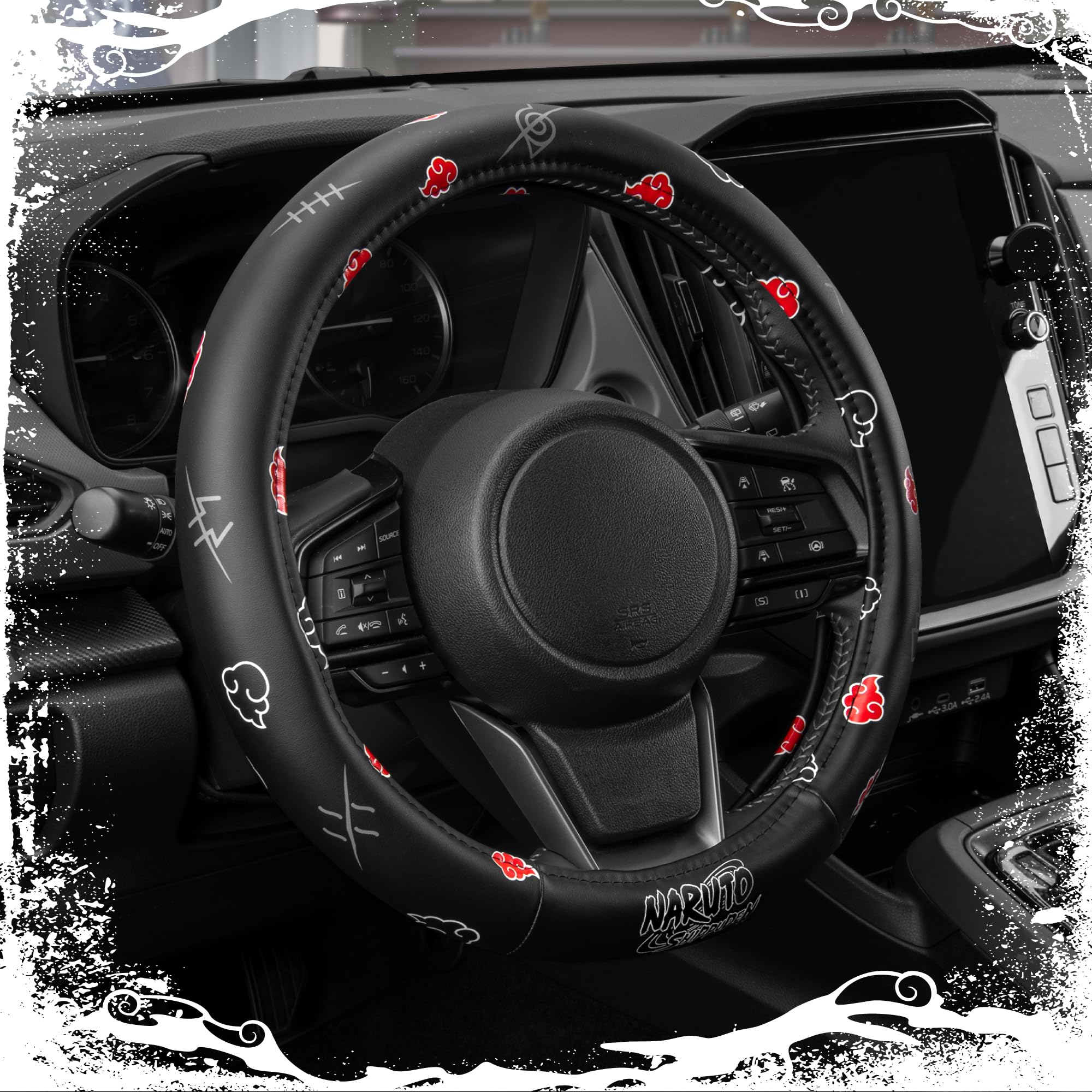 Carbella lifestyle shot of car interior on road showcasing anime style and everyday use