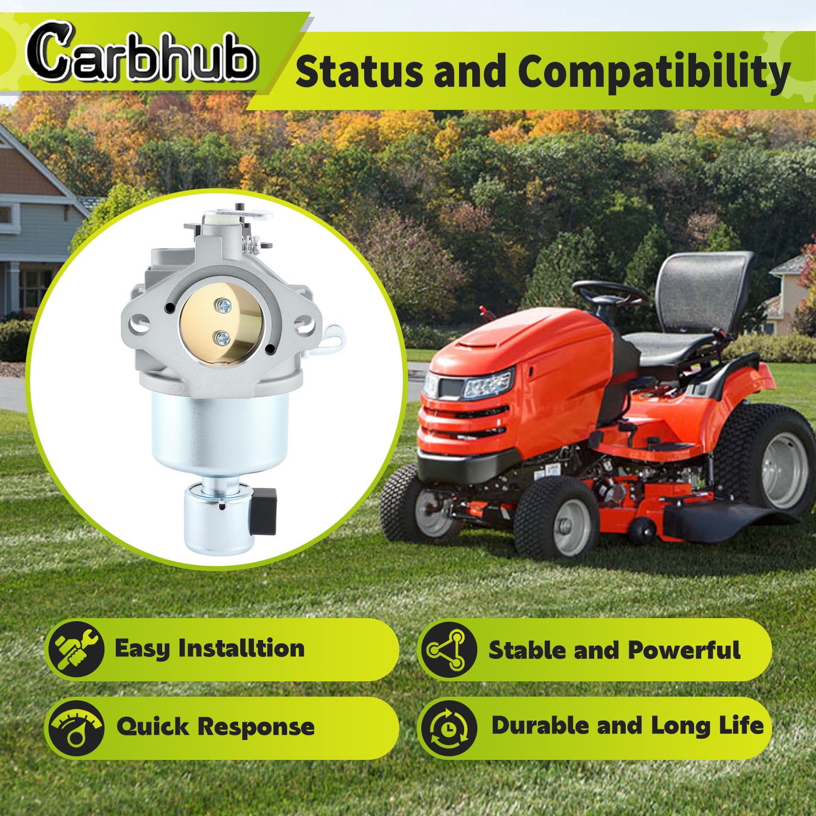 Carbhub side connection detail highlighting fuel fittings and mounting points benefits