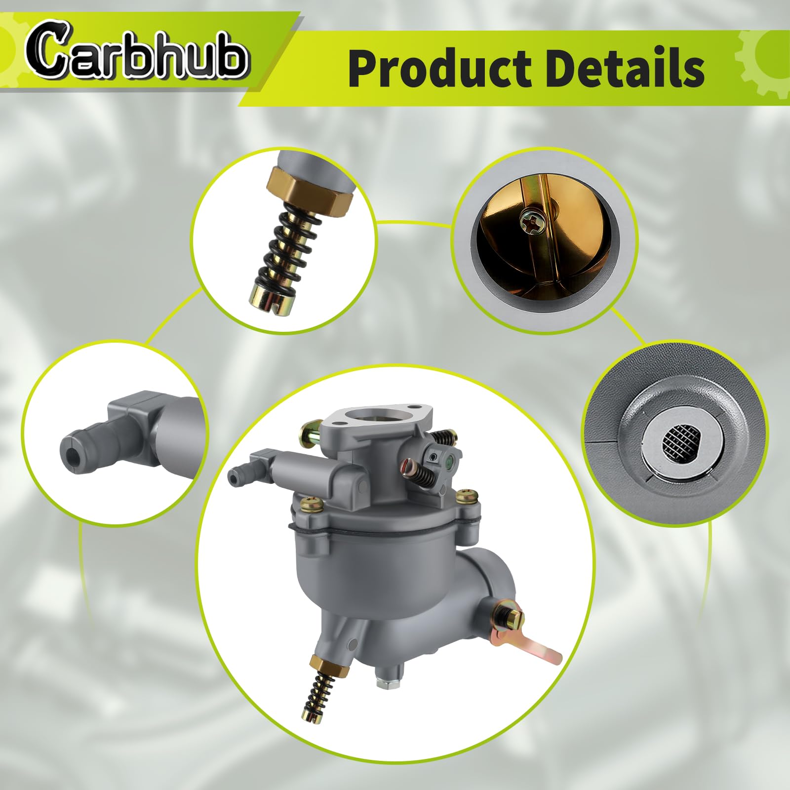 Carbhub fuel filter closeup showing mesh element to reduce debris and improve reliability