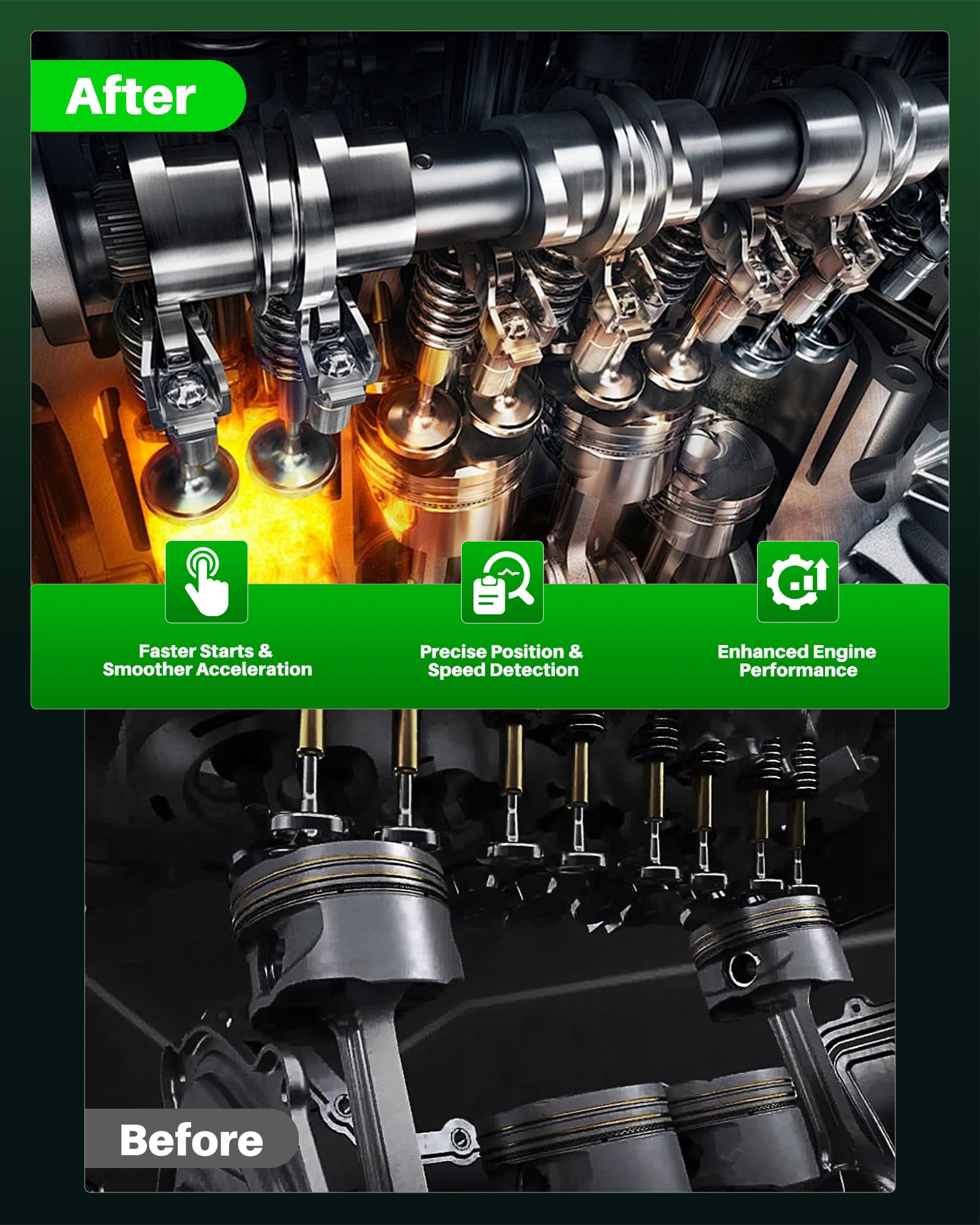 Carbhub boxed sensor and label showing correct OEM replacement information benefit