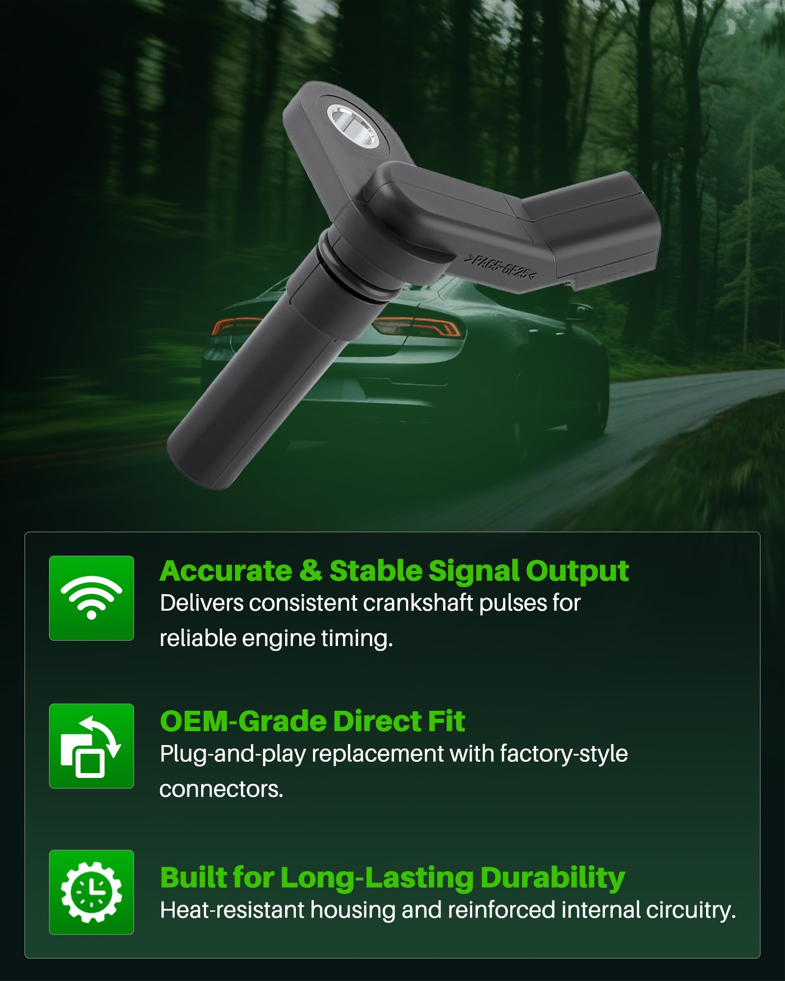 Carbhub sensor beside ruler to show size for accurate compatibility benefit