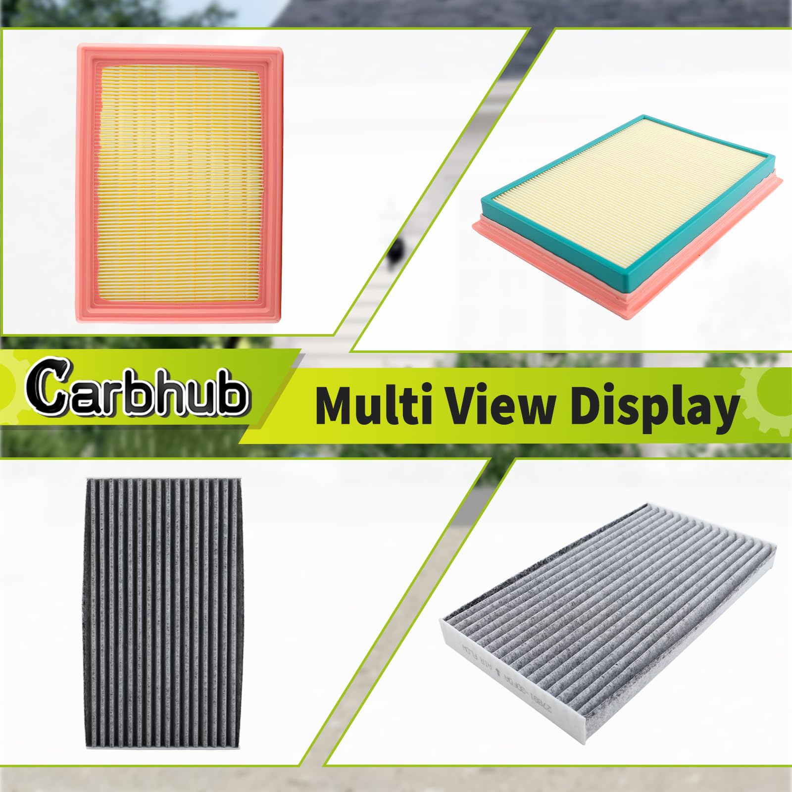 Carbhub filters installed in vehicle housing, quick swap for easy maintenance