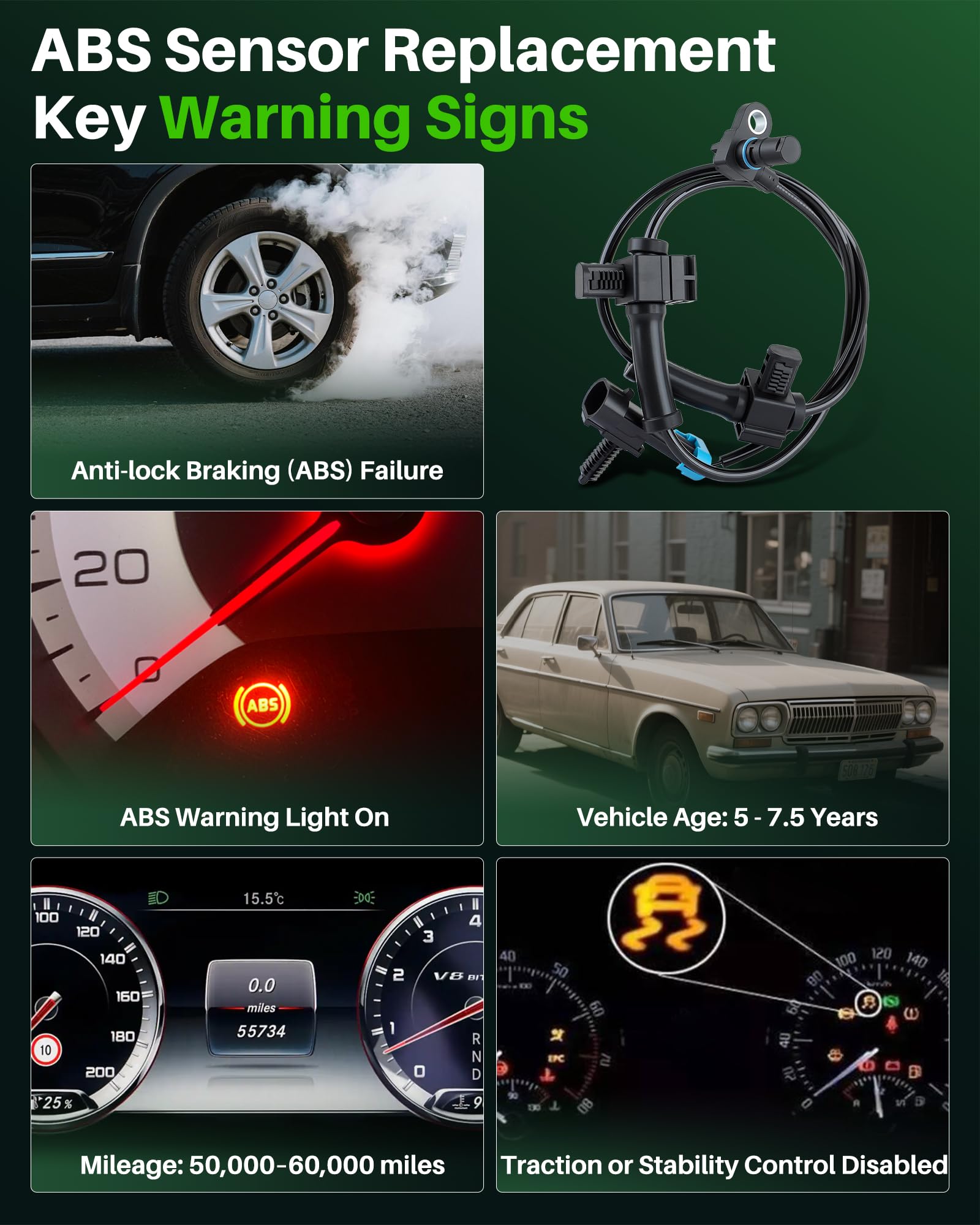 Carbhub sensor being installed in garage by technician improving brake system function