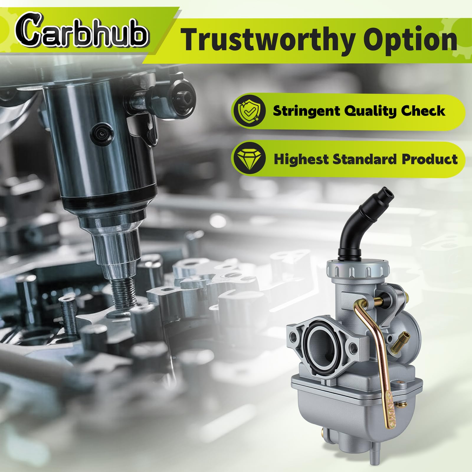 Carbhub PZ20 float bowl closeup showing jets and bowl for easier cleaning