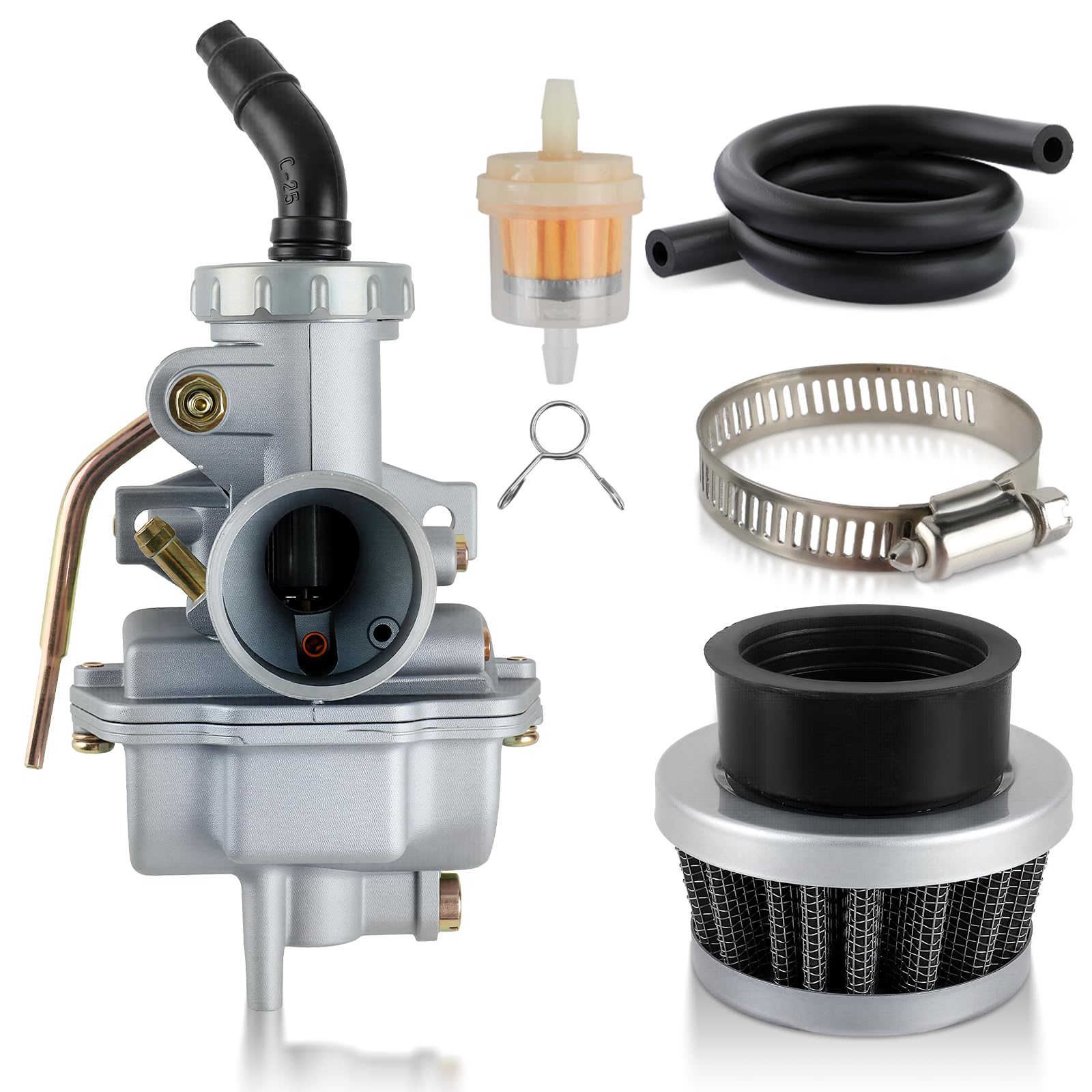 Carbhub PZ20 front view showing body and throttle bore for easy replacement