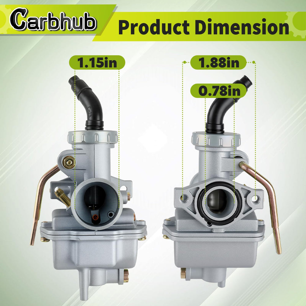 Carbhub PZ20 throttle linkage and cable connection for reliable throttle response