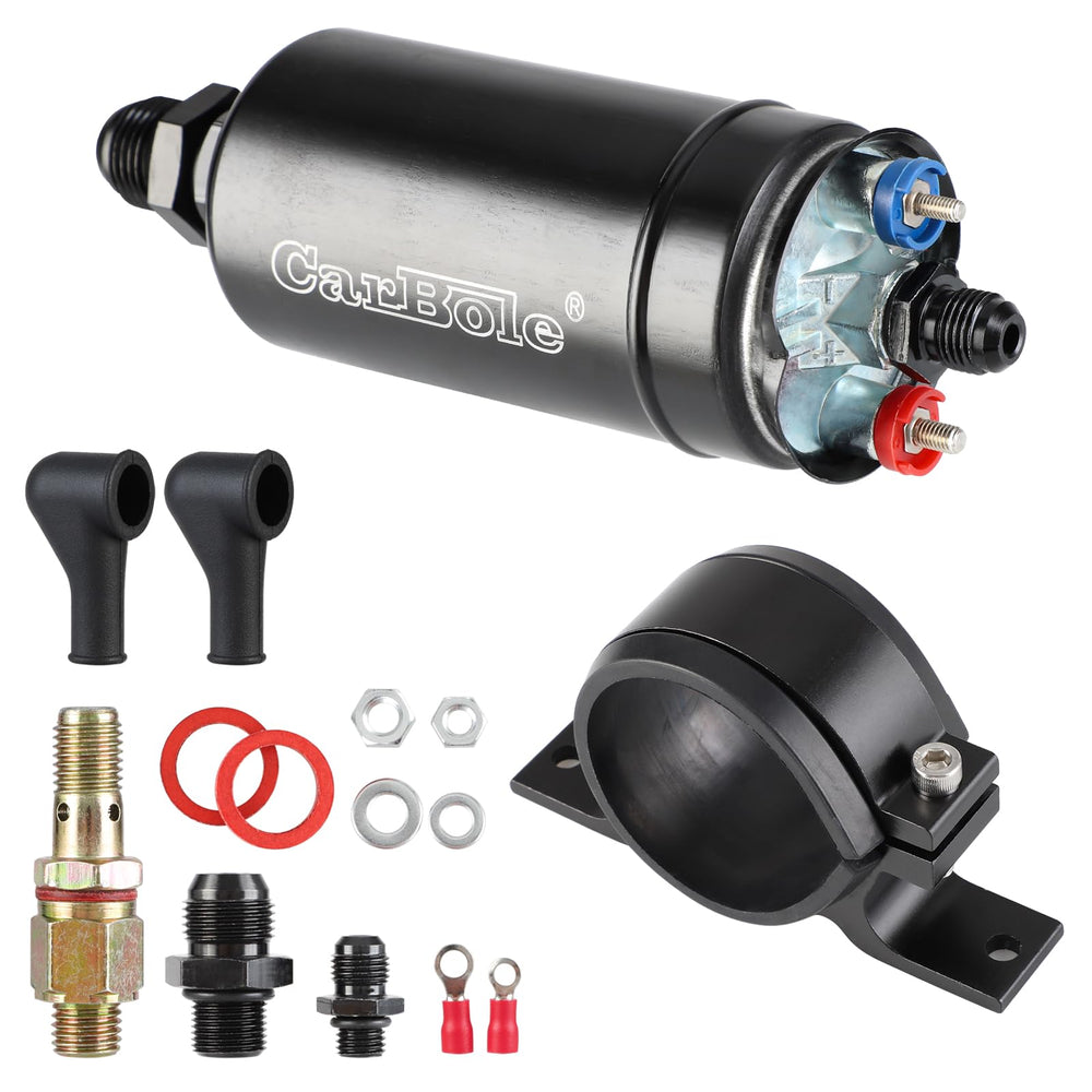 CarBole front view pump showing compact housing and high-flow capability