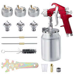 CarBole front view spray gun showing cup and ergonomic body, for precise finishing