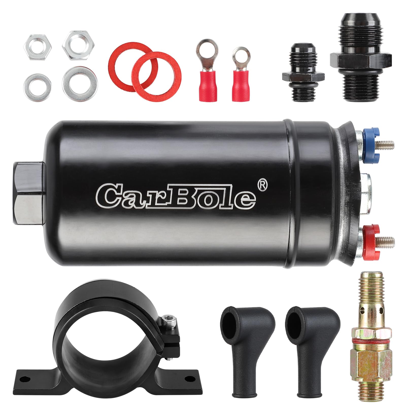 CarBole wiring connection detail showing correct positive and negative hookup