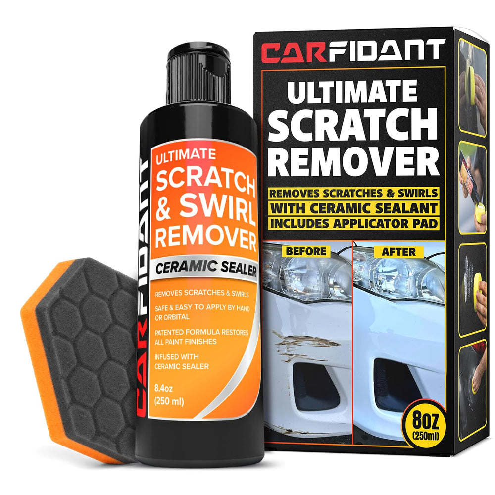 Carfidant front bottle showing product and clear labeling for easy identification