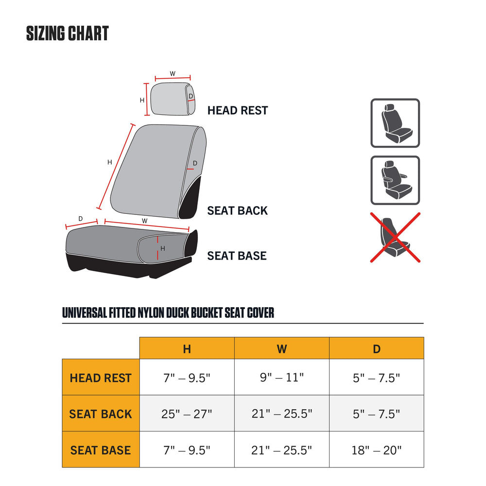 Carhartt seat cover access panel revealing control access and uncompromised convenience