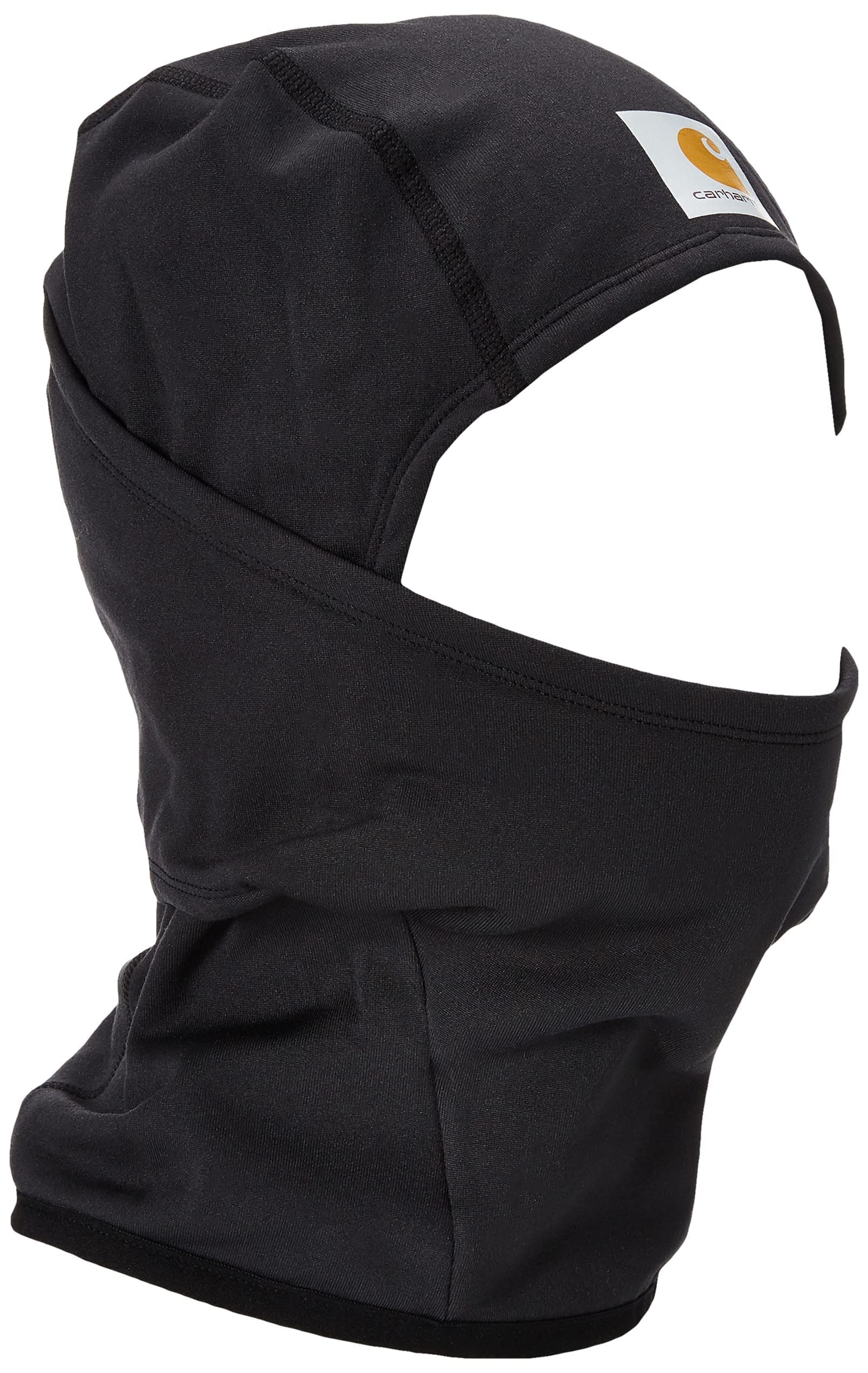 Carhartt helmet liner front view showing streamlined fit and full-face coverage benefit
