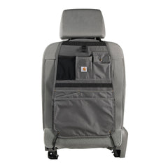 Carhartt front view of organizer shows 8 pockets for tidy storage