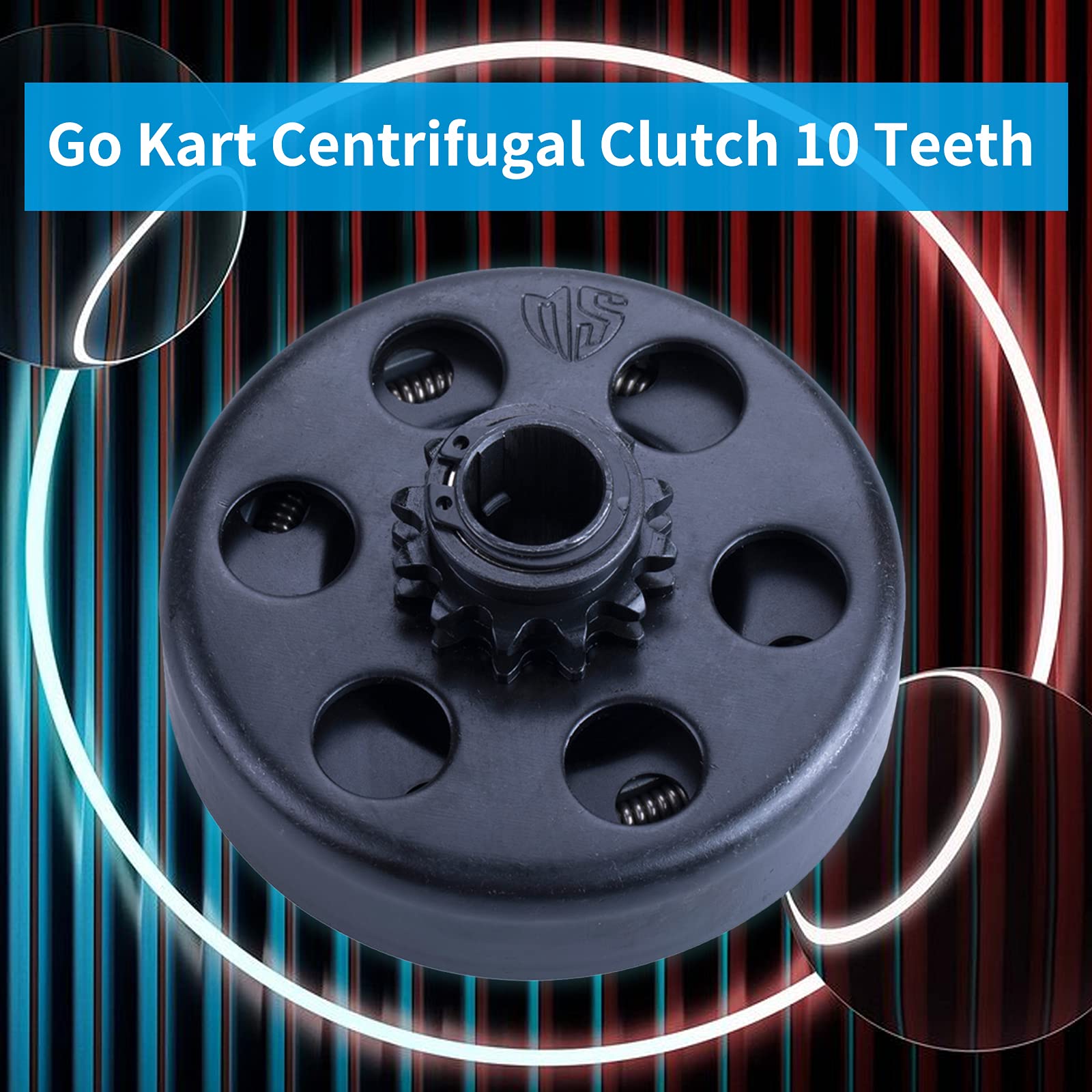 Carkio clutch keyway closeup showing 3/16 inch key for secure coupling