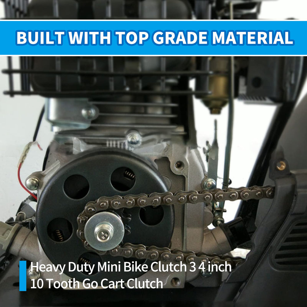 Carkio clutch teeth detail displaying ten teeth for reliable chain contact
