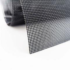 Carligo front view black PVC mesh showing clean profile and protection