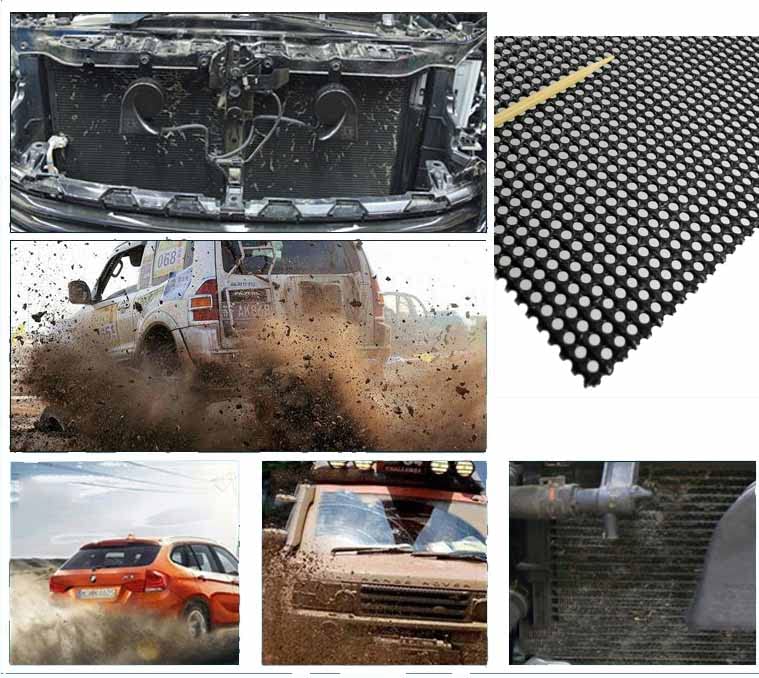 Carligo mesh fitted to a car vent providing discreet protection and airflow