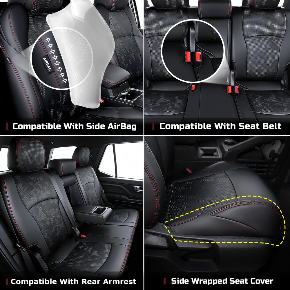 Carlimeki seat cover airbag cutout detail ensuring safe deployment