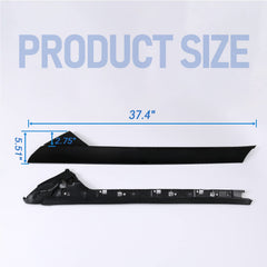CARMOCAR gloss-black outer trim close-up highlighting finish and match