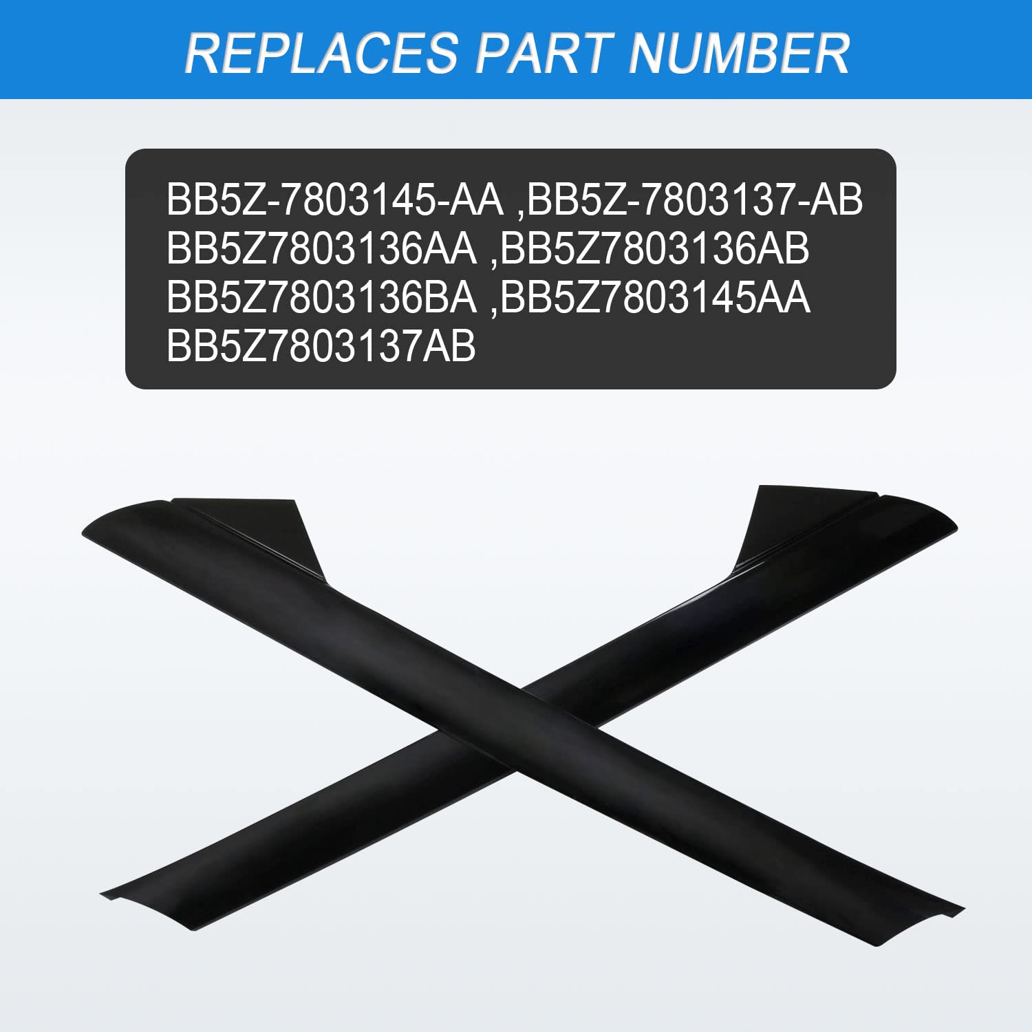 CARMOCAR gloss-black finish detail highlighting smooth surface and OEM look