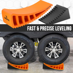 CARMTEK leveler held in hand showing compact size and easy handling
