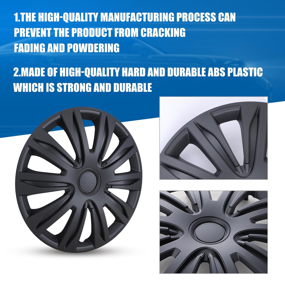 CAROXX hubcap next to ruler for scale to confirm 15-inch fit