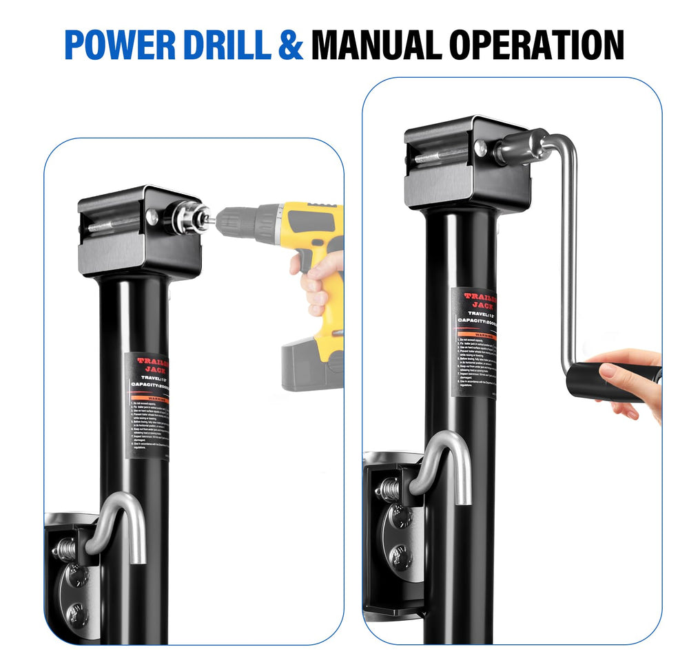 CARPEAK side profile extended showing 12-inch lift range and height adjustability