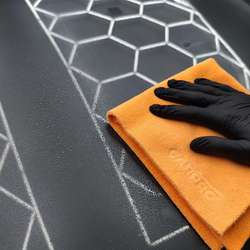 CARPRO EliXir causing clear water beading on car hood for improved runoff