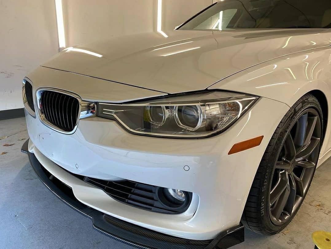 CARPRO-treated paint with strong water beading showing hydrophobic benefit