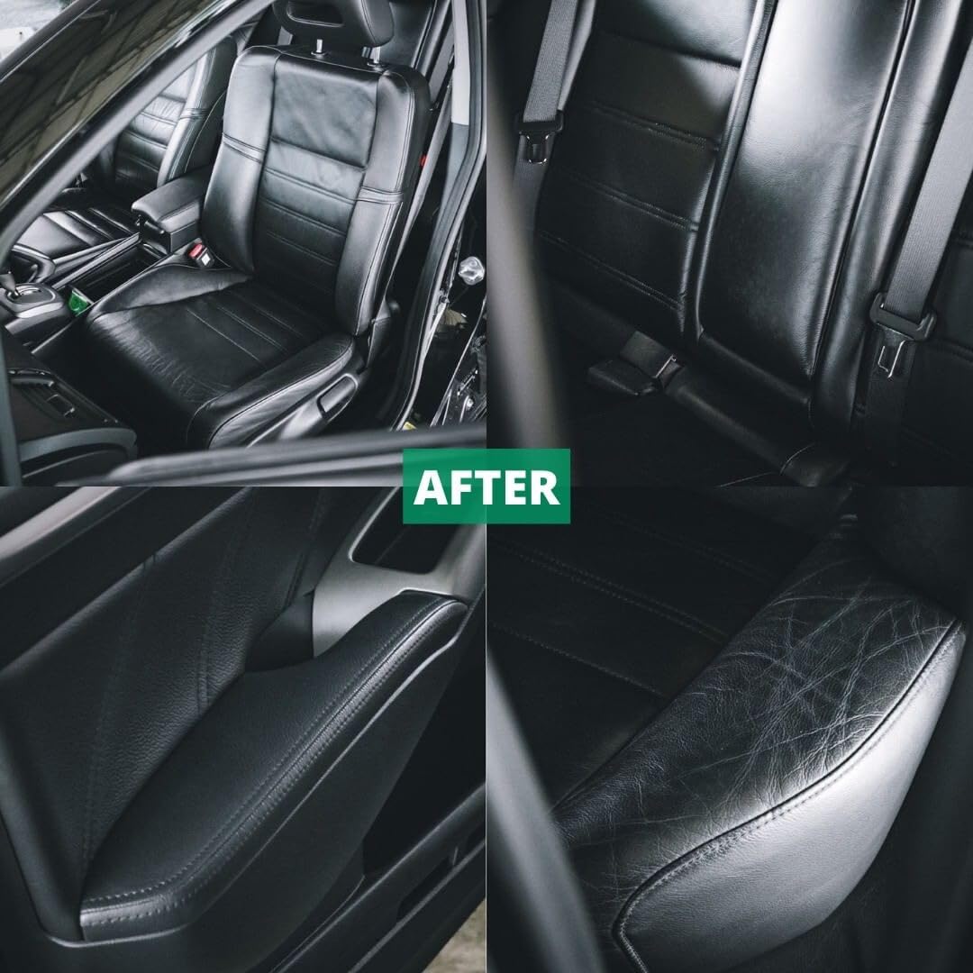 CARPRO applied to seat showing dry satin finish and reduced dust adhesion benefit