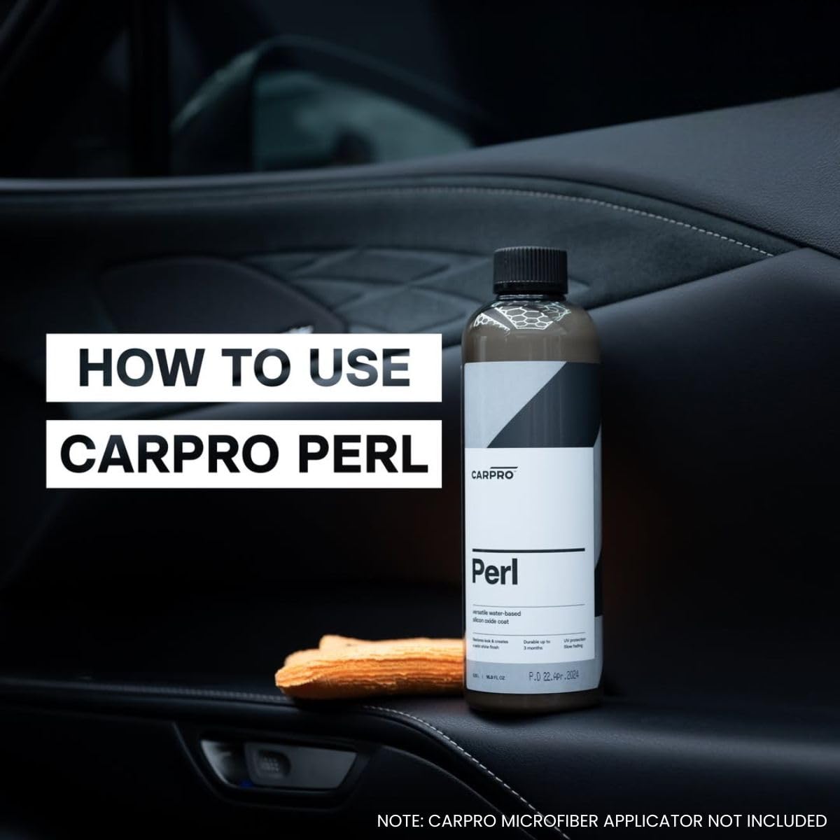 CARPRO PERL applied to dashboard with satin finish, showcasing revived interior look