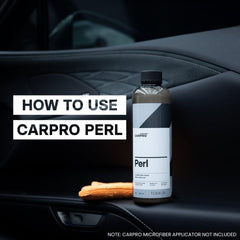 CARPRO PERL applied to dashboard with satin finish, showcasing revived interior look