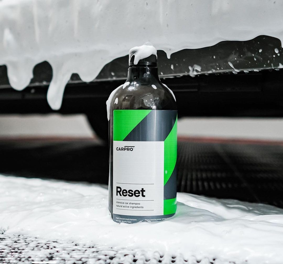 CARPRO Reset before and after cleaning showing grime removal benefit