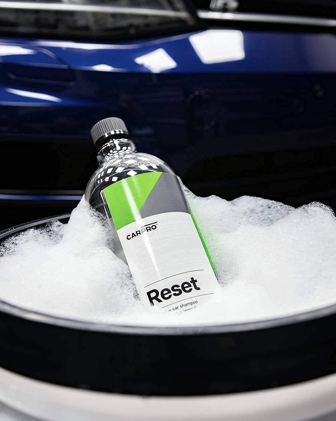 CARPRO Reset demonstrating slick wash mitt glide to reduce swirl marks