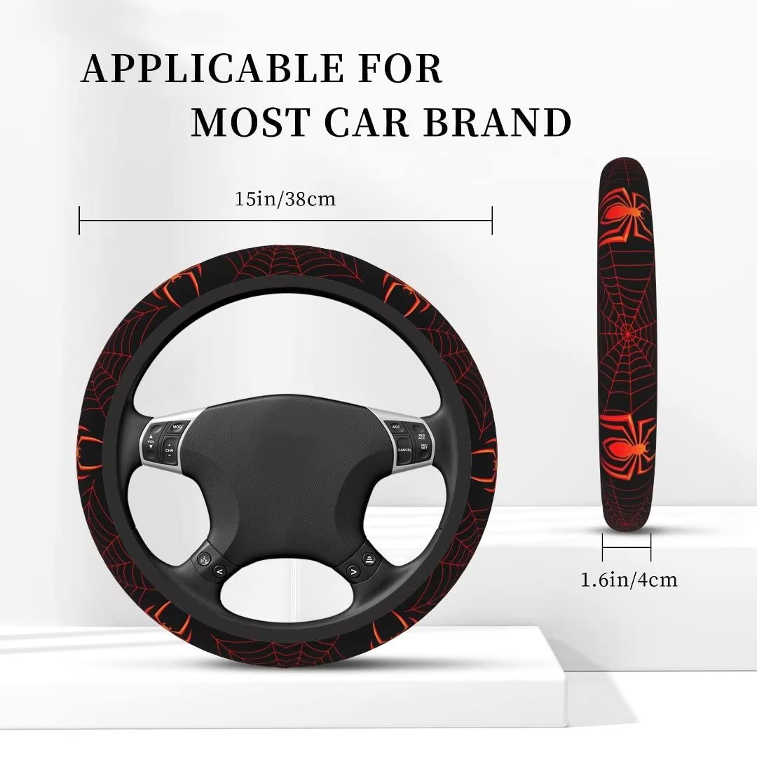 Carrefit steering wheel cover installed on 15-inch wheel for improved grip and summer comfort