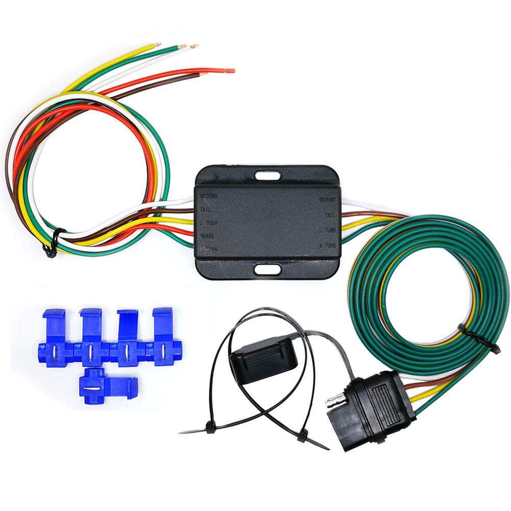 CARROFIX front view of converter showing compact housing and 4-flat plug, ensures easy trailer hookup