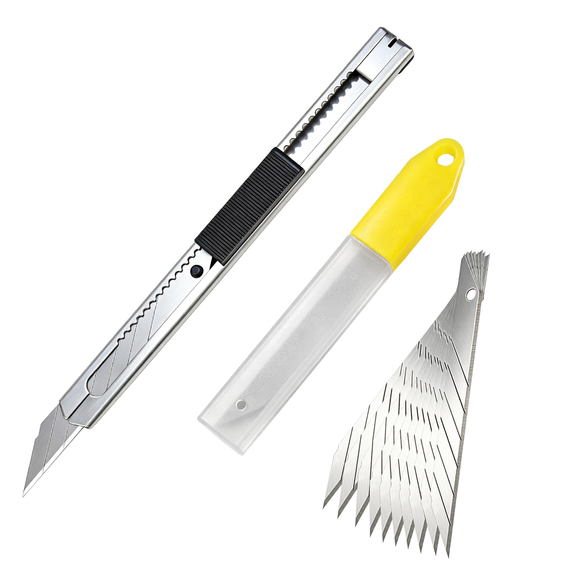CARTINTS 9mm retractable knife with spare blades for accurate trims