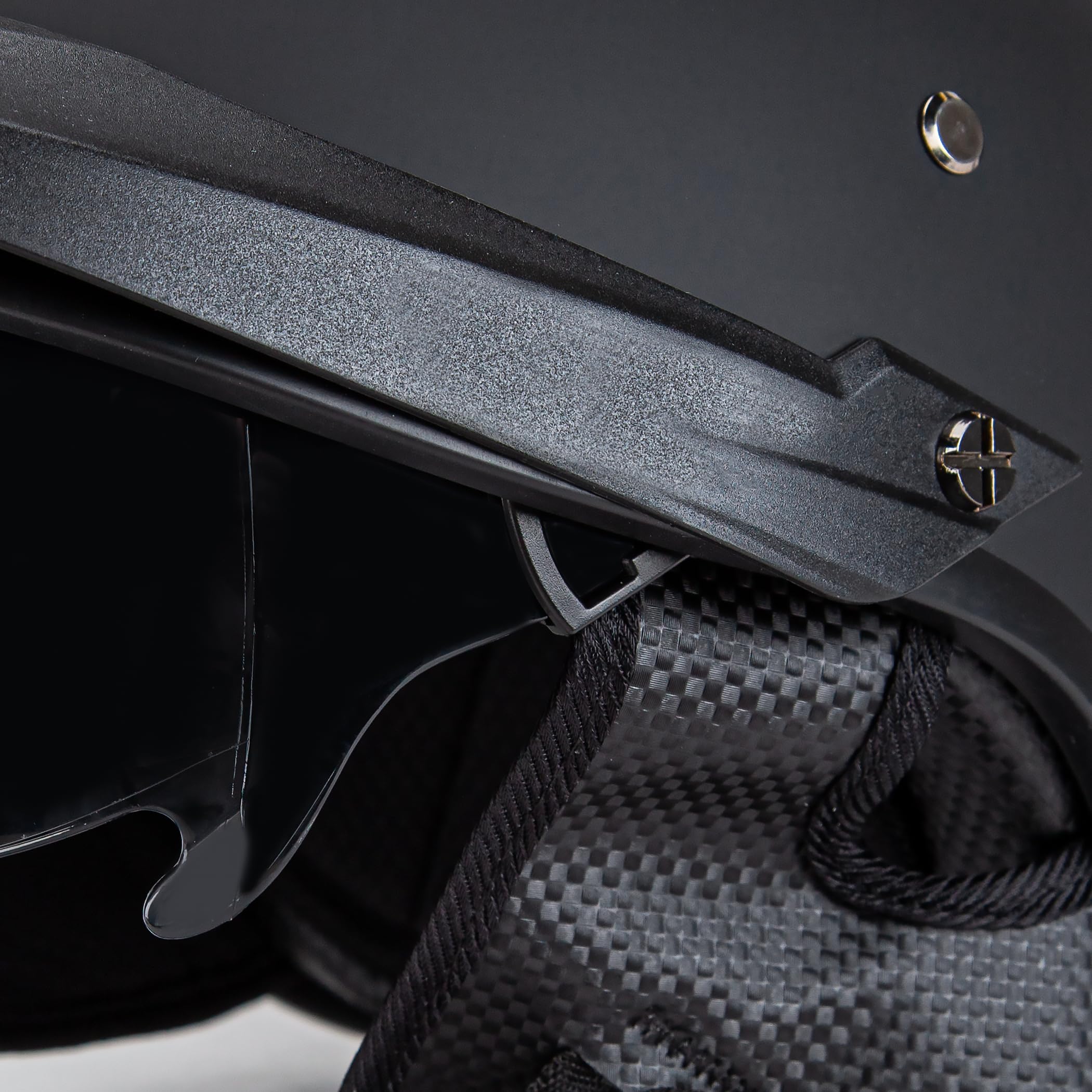 CARTMAN helmet side profile next to helmet bag showing true size and fit