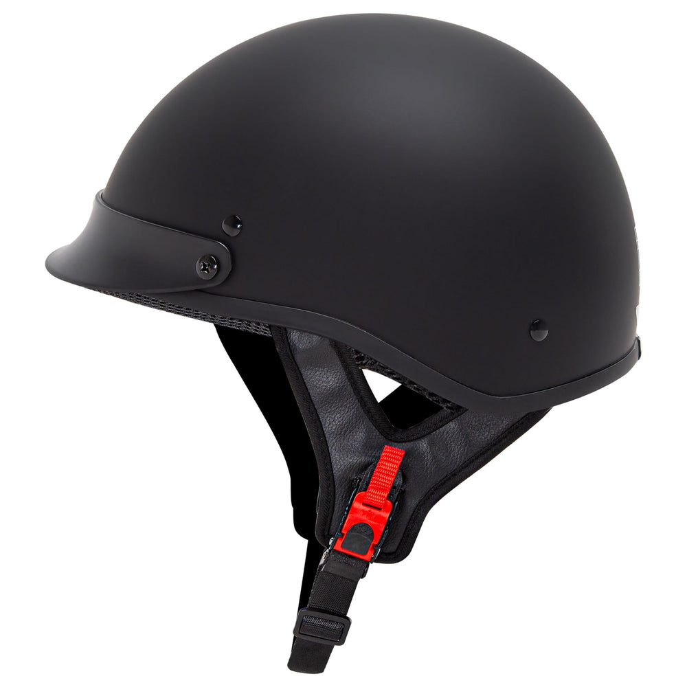 CARTMAN matte black helmet front view showing sleek profile and road-ready protection