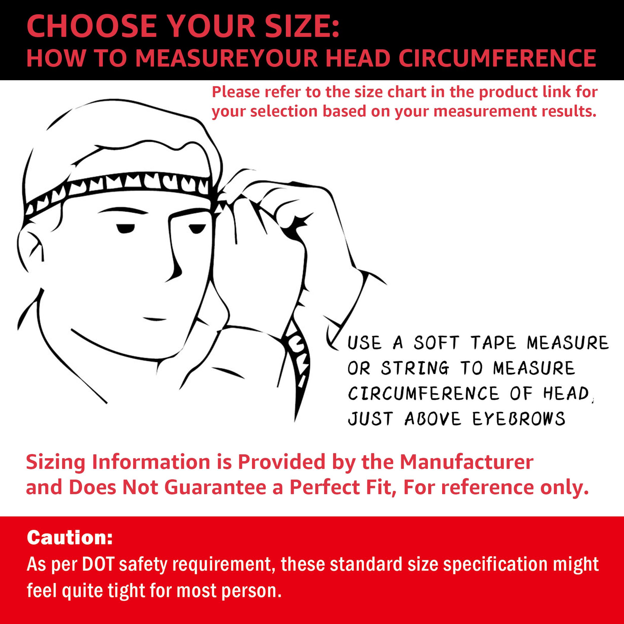 CARTMAN helmet next to ruler showing Large size fit and clear sizing reference